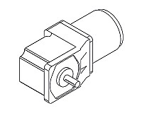 DC Gear Motor with Right Angle Gearbox